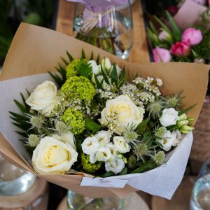 Bouquet blanc et vert