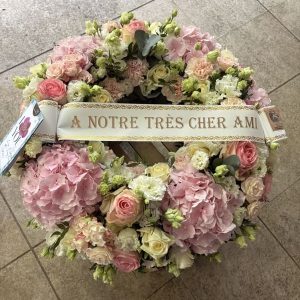 Couronne rose et blanc